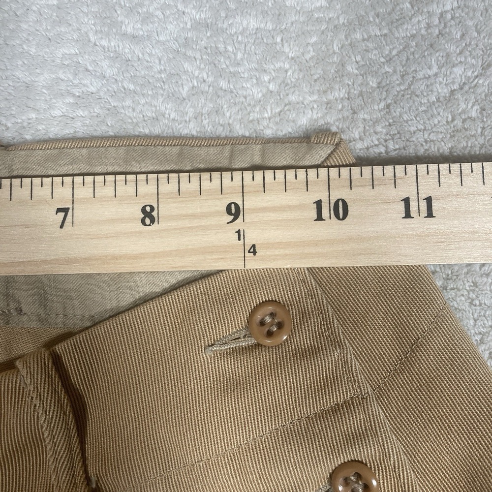 Vintage Equestrian Breeches Girls 10/12 Side Buttons Tan Jodhpur Horse Pants - Picture 7 of 9